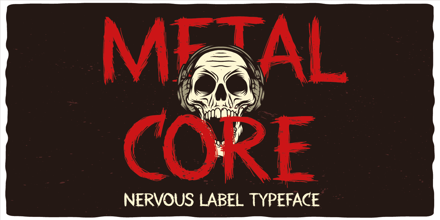 Пример шрифта Metal Core #1